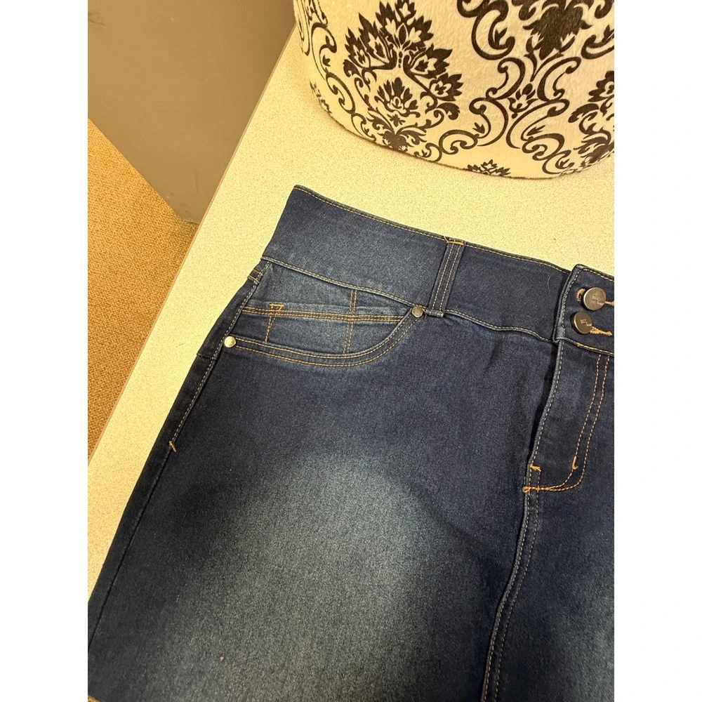 1822 Denim Women Blue Wash Classic Fit Denim Pencil Skirt Size‎ 16